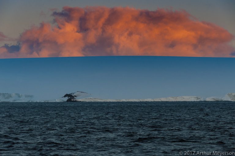 Cloud at Sunset, Antarctica