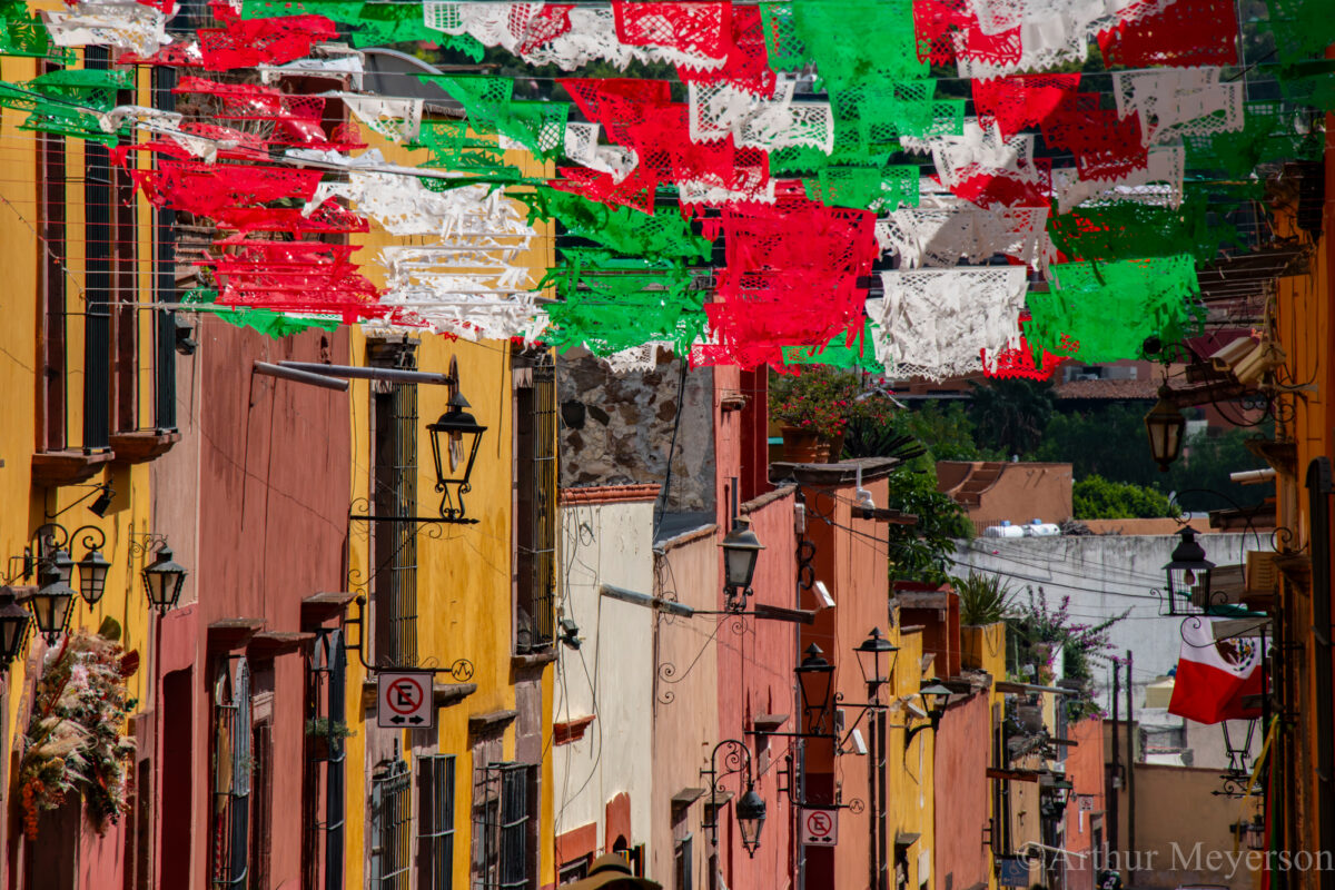 Street View With Flags